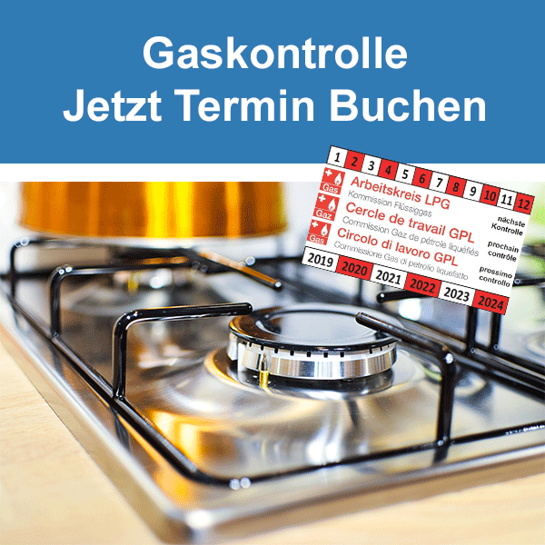 Gaskontrolle Termin online buchen