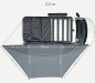 Preview: Markise Horizon 180°, 250 cm