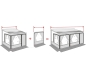 Preview: Privacy Room Frontwanderweiterung Light 130
