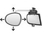 Preview: Caravanspiegel Alufor plan, 44 cm