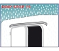 Preview: Mini-Regenrinne Drip Stop, für Türen, 75 cm