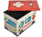 Preview: Aufbewahrungsbox / Polsterhocker, Motiv Krankenwagen