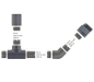 Preview: Gerader Rohrverbinder GrauGELB, G 40