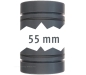 Preview: Rohr LILIE GrauGELB, 55 mm