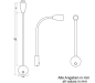 Preview: Schwanenhalsleuchte mit USBC, 42 cm