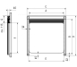 Preview: Fensterrollo DB3H, Breite:  585 mm