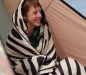 Preview: Vanlife Schlafsack Bentcho, Zebra Druck