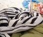 Preview: Vanlife Schlafsack Bentcho, Zebra Druck