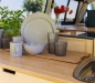 Preview: Geschirrset Renew, 16-teilig, grau