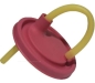 Preview: Deckel mit Trinkhalm, pink