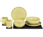 Preview: Geschirrset Dolomit magnetisch, gelb