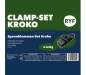 Preview: Spannklemmen-Set Kroko mit Klappverschluss