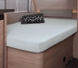 Preview: Molton-Stretch Schonbezug für französisches Bett im Wohnwagen
