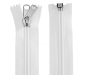 Preview: Zeltreissverschluss 190 cm, weiss
