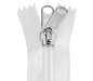 Preview: Zeltreissverschluss 190 cm, weiss