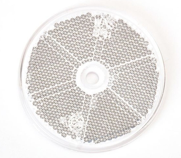 Rückstrahler Ø 60 mm, weiss, mit Befestigungsloch 5.2 mm