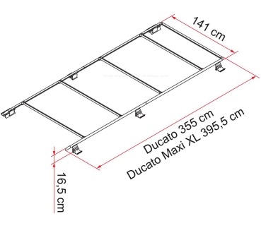 Dachreling Roof Rail Ducato