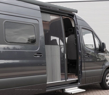 Preview: Plissee Fliegenschutztür für Ford Transit Gen. 7