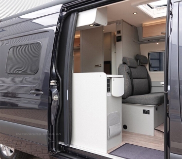 Preview: Plissee Fliegenschutztür für Ford Transit Gen. 7
