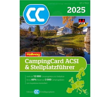 ACSI CampingCard + Stellplatzführer 2025