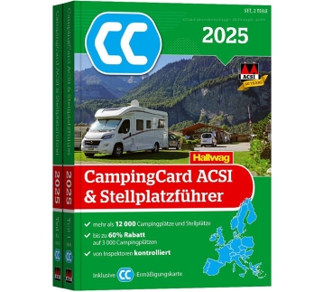 ACSI CampingCard + Stellplatzführer 2025