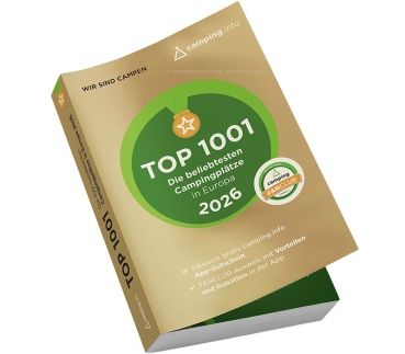 Campingführer TOP 1001 – Die beliebtesten Campingplätze in Europa 2026