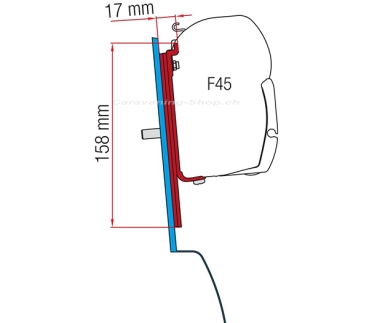 Kit Ford Custom Nugget Markisenadapter F45 (mit Hochdach)