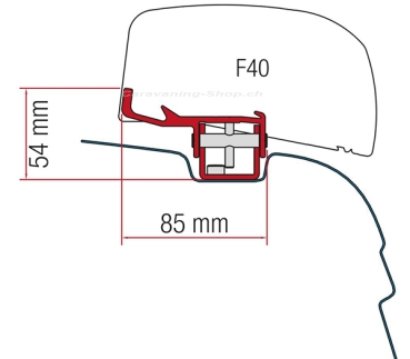 Kit VW T5/T6 Markisenadapter F40