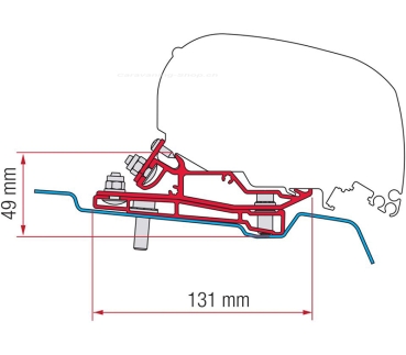 Adapter Ford Transit für F80