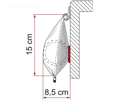 Fiamma Caravanstore 410 XL, Royal Grey