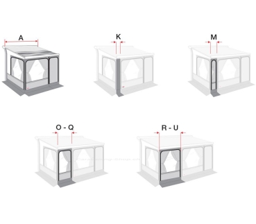 Preview: Markisenzelt Privacy Room F80 S/F65, 300 H