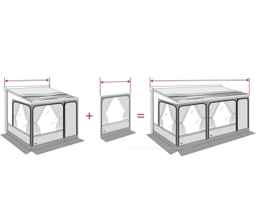 Preview: Frontwanderweiterung für F45 450/F65 425/F80 S 425, 125 cm