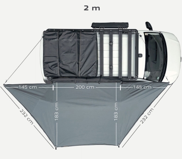 Markise Horizon 180°, 200 cm