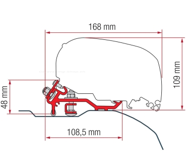 Preview: Markisenpaket Fiammastore F80 S für Ducato, 320 cm