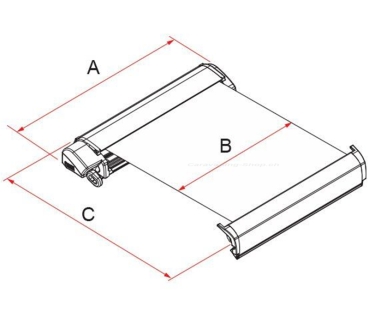 Markise Fiammastore F80 L 450, titanium