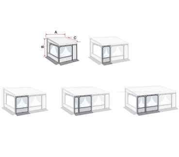 Markisenzelt Privacy Room F80, 300 XL