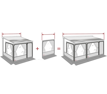 Frontwanderweiterung Privacy Room CS, 50 cm