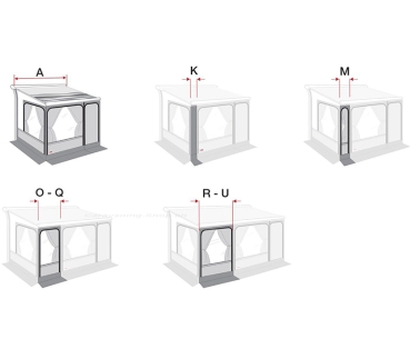 Privacy Room Frontwanderweiterung Light 130