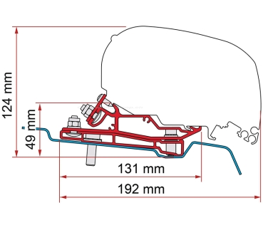 Adapter Ford Transit L3 H3, F80