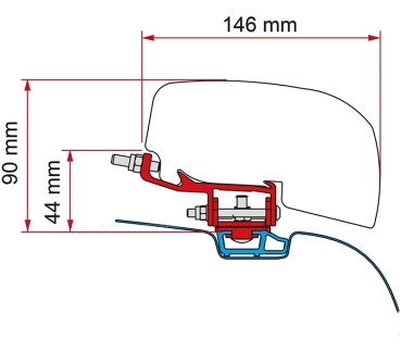 Kit VW T5/T6 Roof Rail für F40van