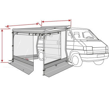 Markisenzelt Fiamma Room Van Premium, 300cm