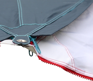 Preview: Sonnensegel „Zip Protect Canvas“ sepia blue