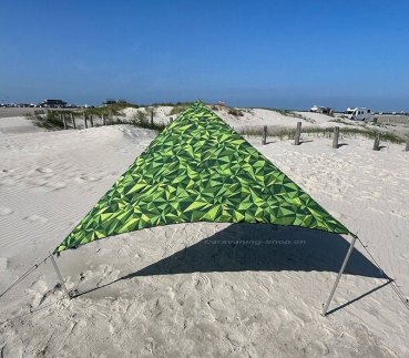 Preview: Bent Sonnensegel „TC-Zip Canvas Single“ Nature Design Trees