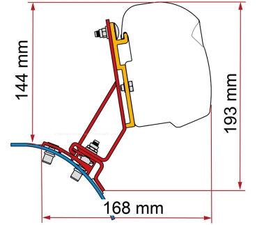 Markisenadapter Kit Stellantis (PSA) für F43, F45, F45s