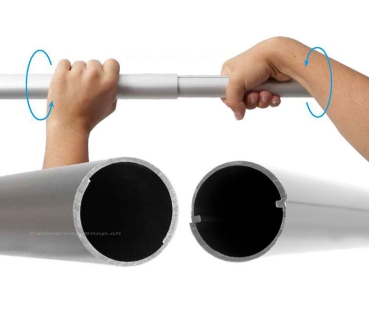 Preview: Orkanstütze Aluscope ø 25 mm, 130 - 260 cm
