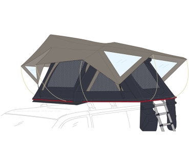 Fiamma Dachzelt Moonlight Tent, Breite 180 cm