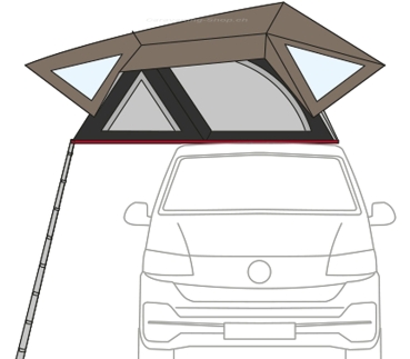 Fiamma Dachzelt Moonlight Tent, Breite 180 cm