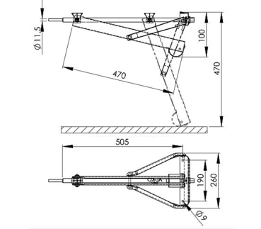 AL-KO Steckstütze Compact 800 S