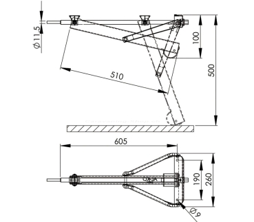 AL-KO Steckstütze Compact 800 L