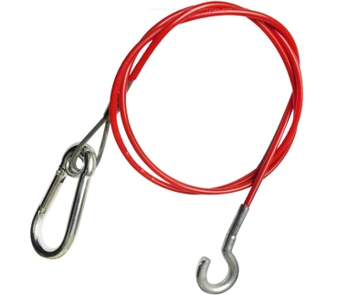 Abreissseil mit Karabinerhaken und Haken